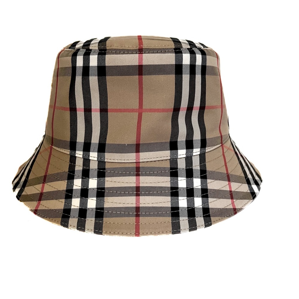 Burberry vintage check cotton bucket hat